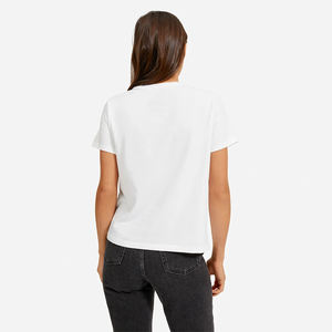 Maglietta <span class=keywords><strong>Polo</strong></span> donna taglie forti per allenamento sportivo attivo in tessuto cotone elasticizzato in tinta unita canotta corta - Product Image 3