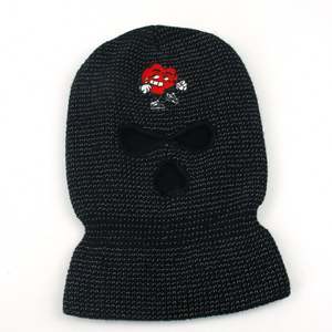 Couvre-visage de <span class=keywords><strong>ski</strong></span> brodé personnalisé cagoule de moto avec bande réfléchissante - Product Image 2