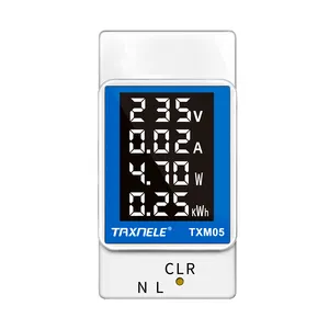 4 in1 Din Rail AC Monitor 110V 220V 100A tensione corrente Watt KWH Power Energy Meter VOLT AMP voltmetro amperometro wattmetro