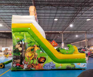 Structures gonflables aquatiques d'extérieur à thème animalier en PVC, avec toboggan commercial et logo personnalisé, pour enfants, vente en gros à prix abordable - Product Image 4