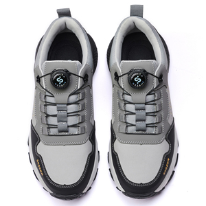 Produit le plus vendu, haute qualité, antidérapant, respirant, résistant à l'usure et pratique, <span class=keywords><strong>chaussures</strong></span> de travail boutonnées, ABL-459, gris - Product Image 5