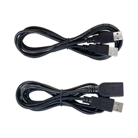 Cable de extensión USB 2.0 macho a hembra a macho, puerto cuadrado con blindaje, compatible con unidades flash USB, computadoras y ratones
