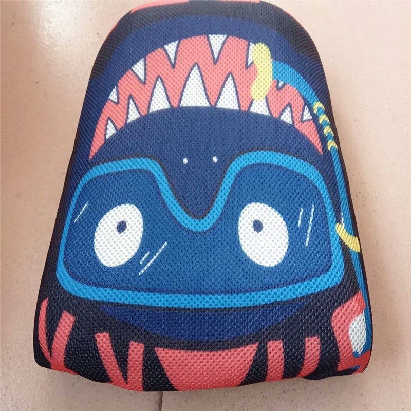 Мотоциклетный мягкий сетчатый чехол для сиденья с принтом