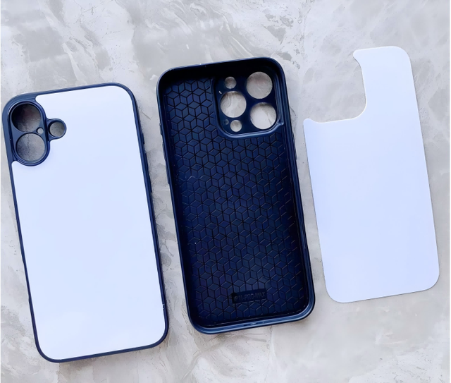 Hot Sell Heat Transfer Phone case 2D Sublimed Shell Blank Aluminum TPU+PC Soft Suitable for iphone Samsung Phone Cases