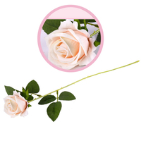 Realistische lange rote künstliche Seiden rosen Festliche Hochzeit Hochzeit dekorative Samts tiele für Muttertag Weihnachten Neujahr