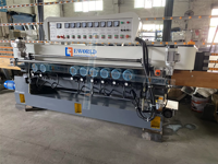 Machine à chanfreiner et polir le verre à 9 moteurs, prête à être expédiée, machine à meuler le verre verticale 220V 380V 60HZ