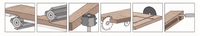 Machine à travailler le bois universelle 5 en 1 à grande vitesse avec moteur de 4,5 kW, facile à utiliser, nouvelle machine