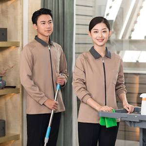 Uniforme de nettoyage d'hôtel 2023-45, tenue professionnelle à manches longues pour l'automne et l'hiver, pour le personnel d'entretien ménager et le service en chambre - Product Image 2