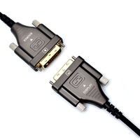 Cable DVI de Fibra Óptica 4K, Cable de Ordenador de Soporte de Vídeo para Videojuegos, DVD, Portátiles, HDTV y Proyector, 24 + 1, 2 a 1, 2 a 1