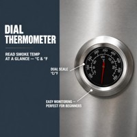 Fumoir à gaz vertical en acier inoxydable, 4 niveaux, double brûleur, pour barbecue extérieur, vente en gros, logo personnalisé OEM