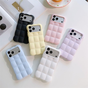 Coque DIY TPU Nouvelle Tendance pour iPhone 18 17 Pro Max, Effet Nuage 3D, Toucher Doux, Couverture Intégrale, Antichoc, Couleur Unie Mignonne - Product Image 1