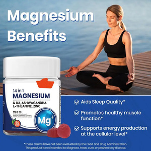 Integratore 14-in-1 di Magnesio in Gommose con Ashwagandha, Vitamina D3, Zinco e L-Teanina per Adulti, Migliora Memoria e Sonno, Confezione da 90 Pezzi - Product Image 4