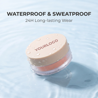 Crème de fond de teint liquide hydratante longue tenue sans logo, petit flacon rond, correcteur transfrontalier