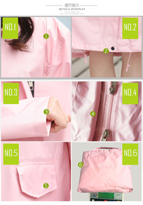 <span class=keywords><strong>Parka</strong></span> urbana con cremallera amarilla impermeable para <span class=keywords><strong>mujer</strong></span> Estilo poncho sólido Ropa impermeable para una sola persona para adultos para Tours - Product Image 5