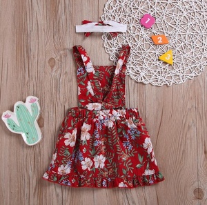 Alta cantidad <span class=keywords><strong>flor</strong></span> chica vestido Halter vestido para las niñas <span class=keywords><strong>boutique</strong></span> de bebé niña vestido de verano - Product Image 5