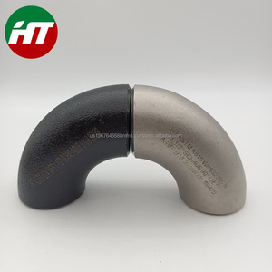 Raccords de tuyauterie soudés bout à bout Wpl6 degré de matériau coude de soudage à long rayon 90 coudes de tubes en acier - Product Image 3