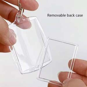Porte-clés photo personnalisé - Porte-clés en acrylique vierge avec cadre photo pour cadeaux promotionnels, souvenirs et jetons personnalisés, formes multiples en vrac - Product Image 6