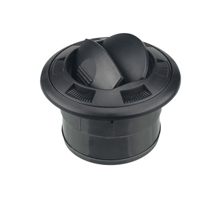 <b>Black</b> Round Air <b>Vent</b> For RV Bus Vehicle Interior Accessories 100 75mm With Fixed Screws - Product Image 1