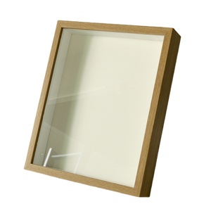 Noir Blanc Noyer Bois MDF Décoration Art Photo Cadre Photo Deep 3d Shadow Box Cadre avec Plexiglas - Product Image 4