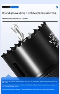 Heavy Duty PMS 12mm TCT <strong>Hole</strong> <strong>Saw</strong> Stainless Steel Punch Alloy Metal Steel Cutter for Opening <strong>Holes</strong> Stainless Steel Drill Bits - Product Image 4