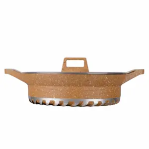 Juego de cazuelas de cocina, utensilios de cocina de aluminio fundido antiadherente