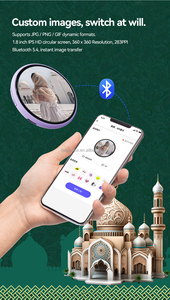 Collar de Posicionamiento para Mascotas Beambox, Pantalla Táctil IPS, Insignia Electrónica Inteligente y Dinámica, Control por Aplicación, ABS, Privado, Sin Cámara - Product Image 4