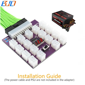 ATX 24PIN гнездовая до 17*12 В PCI-E 6-контактный разъем блок питания для видеокарты GPU - Product Image 6