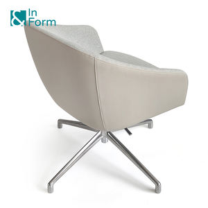 Diseñador moderno moldeado en frío espuma reposabrazos giratorio ocio silla hogar Oficina recepción sillas - Product Image 4