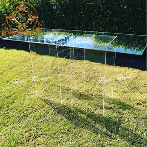 Modern Wedding Event Furniture <strong>clear</strong> Acrylic Party Ghost <strong>Table</strong> - Product Image 5