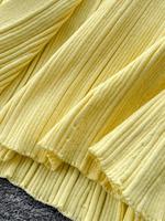 Robe midi en maille élégante et décontractée pour femme, respirante, coupe trapèze, amincissante, idéale pour le bureau, les trajets quotidiens, le style urbain, les occasions formelles et les soirées, en nylon