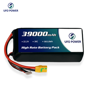 UFO POWER Drone Pil 4S 22.2V 39000mAh 865.8wh Yüksek Hızlı Sıvı Akülü 500 Döngü Ömrü 20x15x10cm 3kg Pil Paketi - Product Image 1