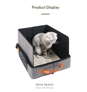 Caja de Arena Plegable para Gatos, Impermeable, para Exteriores, Bandeja Sanitaria para Perros, Portátil, para Viajes en Coche, 2026 - Product Image 6