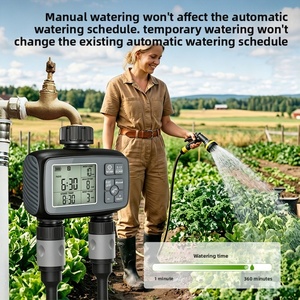Programmable 2 Zones Hose Water <b>Timer</b> Large Display Auto Watering Controller Drip Irrigation Sprinkler Garden Plant Water System - Product Image 5