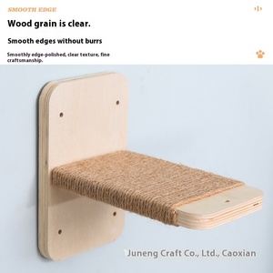 Support d'escalade moderne en bois massif pour chat avec grande <span class=keywords><strong>échelle</strong></span> en corde Support pour chat Top-Of-Sky Ensemble de plate-forme de saut - Product Image 4