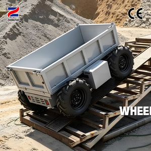 Mini <span class=keywords><strong>Dumper</strong></span> con Certificación CE de 500 kg, Camión Volquete Hidráulico con Control Remoto Eléctrico, 4x4 Todoterreno para Granja y Construcción - Product Image 4