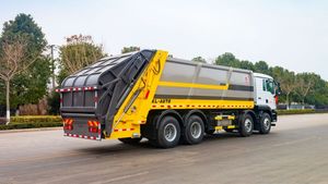Quatre essieux très grand 26m ³ <span class=keywords><strong>camion</strong></span> à ordures utilisé pour la collecte et le transfert des déchets et des ordures - Product Image 2
