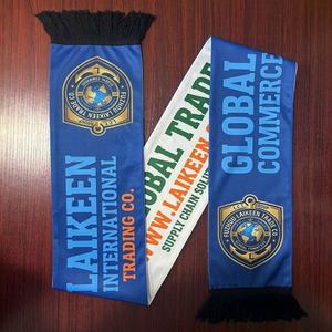 Écharpe de <span class=keywords><strong>football</strong></span> personnalisée avec logo imprimé, tissu polyester de haute qualité, écharpes pour supporters de l'équipe de rugby et de <span class=keywords><strong>football</strong></span> pour les événements sportifs - Product Image 3