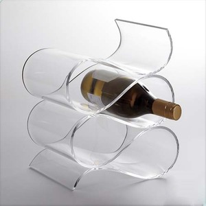 Portabottiglie per Vino in Acrilico a 4 Posti Personalizzabile Trasparente - Product Image 3