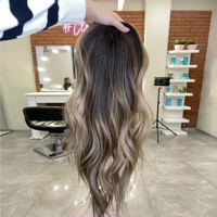 Topper en cheveux humains vierges européens non traités, avec base en soie naturelle et effet cuir chevelu naturel, blond méché, certifié casher juif