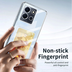 สล็อตการ์ดคลื่นเคสโทรศัพท์พ็อกเก็ตสําหรับVIVO V30 LITE Y200E V30 PRO V29E V29 Y27 ซิลิโคนใสโปร่งใสกันกระแทกนุ่ม - Product Image 4