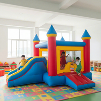 Château gonflable de jardin à louer, château de saut de qualité commerciale pour les fêtes d'enfants et le plaisir en famille