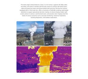 โดรนกล้องถ่ายภาพความร้อนระดับมืออาชีพ 10 กม. 47 นาที กล้อง 4K ระบบ GPS รีโมทคอนโทรล มอเตอร์ไร้แปรงถ่าน 48MP ระบบรักษาระดับความสูง - Product Image 4