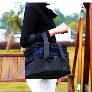 Sac à déjeuner isotherme personnalisé en tissu OEM en gros, réutilisable, écologique, sac à déjeuner isotherme pour femmes - Product Image 4