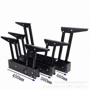 Soporte de elevación de doble articulación para mesa de centro, herraje de hierro negro para muebles, para mesa multifuncional - Product Image 3