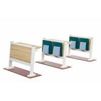 Bureau et chaise pliants modernes à structure métallique pour la maison, le bureau, l'école, la salle de conférence et la salle de formation