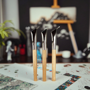 3ชิ้นทำด้วยมือแบบดั้งเดิมผ้าบาติกงานฝีมือแกะสลักปากกาฝีมือเครื่องมือสร้างแบบจำลอง - Product Image 5