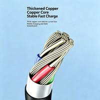 Kabel Pengisian Cepat 6A Tipe-C ke Tipe-C dengan Pelindung Anyaman TPU yang Dapat Ditarik Ulang, Kecepatan Tinggi, untuk Ponsel, Mobil, Komputer, Kamera