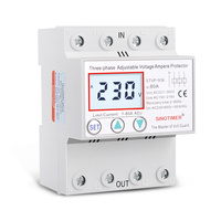 SINOTIMER STVP936 80/40/63/50A Relais de protection contre les surtensions réglable sur rail DIN 230/400V/380V avec protection contre les surintensités
