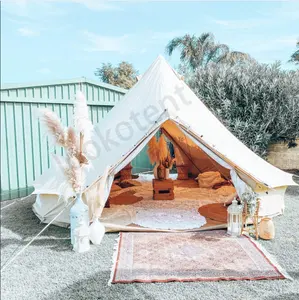 A forma di loto impermeabile per campeggio all'aperto in tela di cotone campanello tenda Teepee Yurt caldo per la vendita