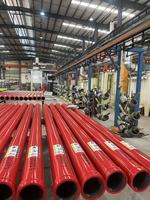 Pipa Pengiriman Beton Lurus DN125 DN150, Panjang Standar 1m/2m/3m untuk Schwing/Putzmeister
